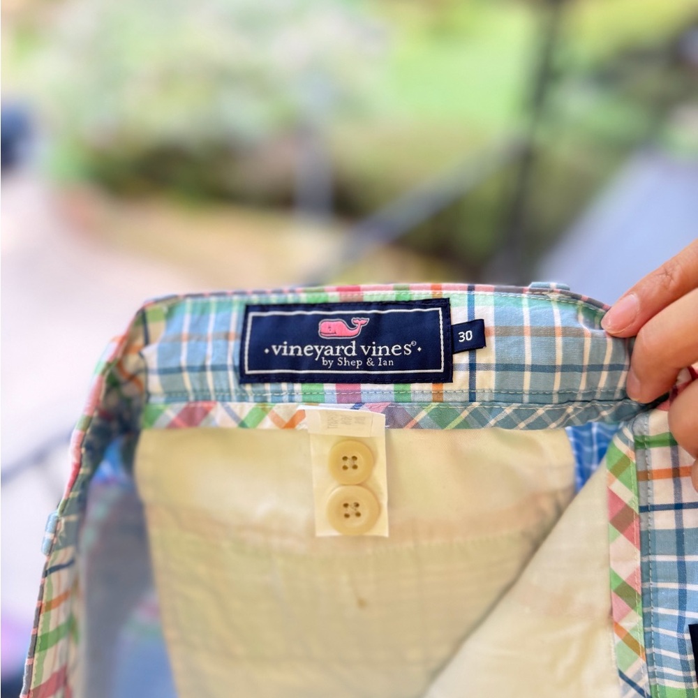 Vineyard Vines Men's Multicolor Plaid Shorts